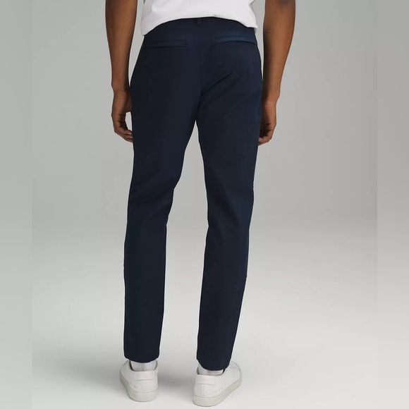 Lululemon Men’s ABC slim fit trouser Pant Sz 38 NAVY blue business dri fit dress - Picture 3 of 12